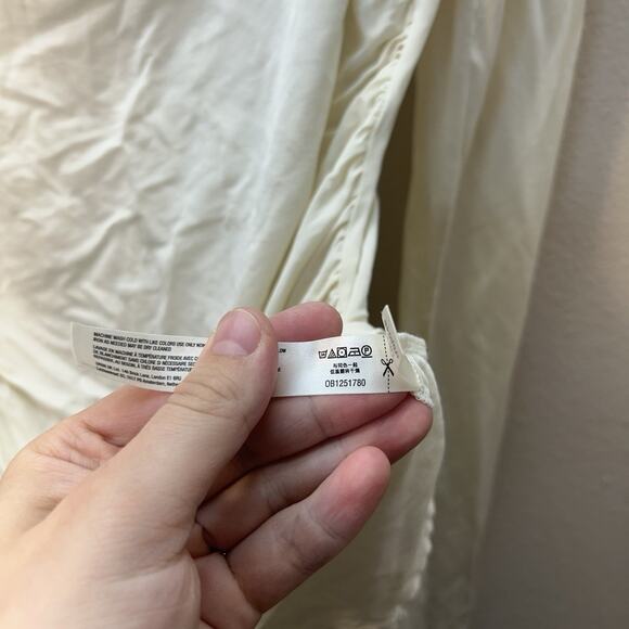 Intimately Free People Wind Down Layering Top Ivory Cream Size L Square Neck - Picture 4 of 5